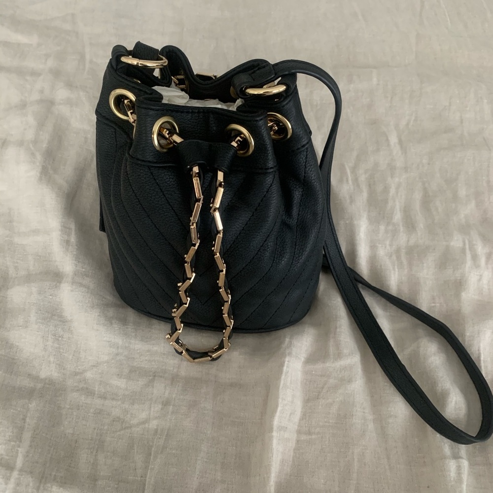 Black bucket bag- free people